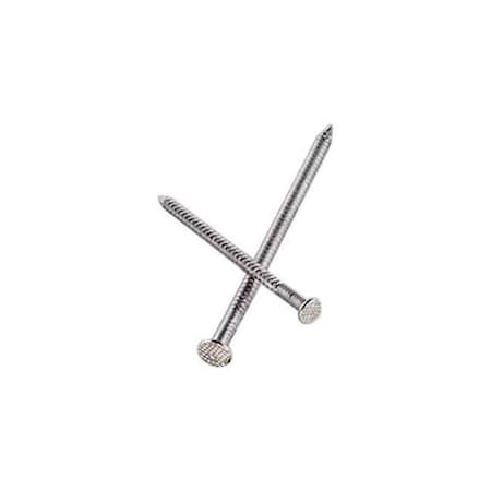 Simpson Strong-Tie Simpson Strong-Tie 5000172 3 in. 10D Stainless Steel Round Head Ring Shank Deck Nail; 5 lbs - Pack of 335 5000172